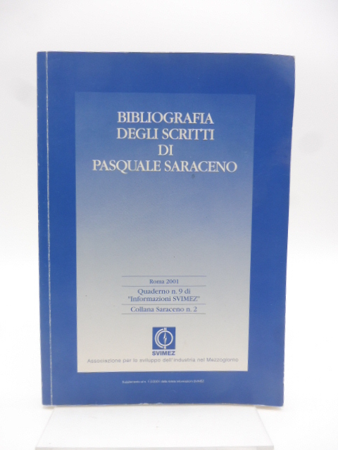 Bibliografia degli scritti di Pasquale Saraceno